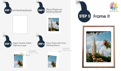 Mat Board Center, 10 Pack 13x19 White Backing Boards, Cardboard for Arts, Prints, Frames, Photos and More - size: 13x19