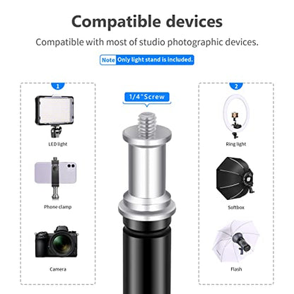 Neewer Photography Light Stand, 3-6.6ft/92-200cm Adjustable Sturdy Tripod Stand for Reflectors, Softboxes, Lights, Umbrellas, Load Capacity: 17.6lb/8kg - style: 200cm/1 Pack