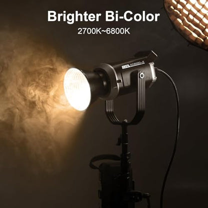 GVM SD600D 600W Led Video Light, Bi-Color Led Studio Light Photography Lighting with APP/DMX Control, 2700K to 6800K 128000lux/1m Continuous Lighting for Studio, Video Shooting, Broadcasting - size: 600W01