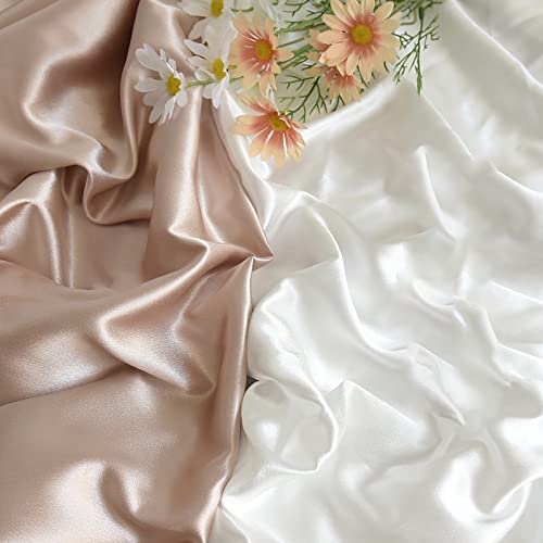 Satin Photography Background Silk, Glossy Fabric Cloth Backdrops for Goods, Crafts, Jewelry, Cosmetics, Food Photoshoot and Flat Lay (White, 3.3×2.5ft/100×75cm) - color: White, size: 100 × 75 cm
