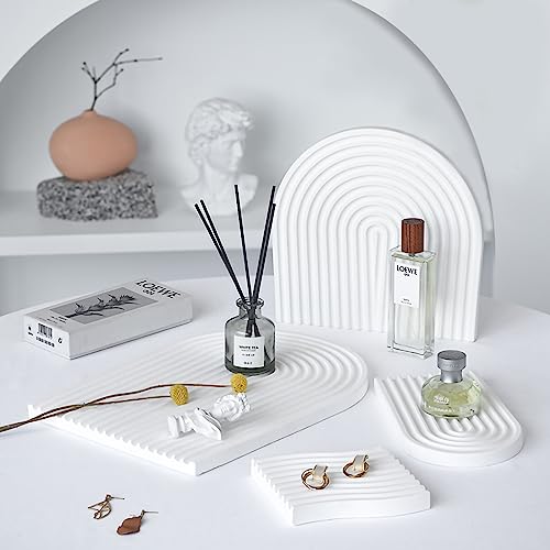 6PCS Original Design Product Photography Background Props Waterproof Hard Aromatherapy Gypsum Cube Props for Photoshoot (Snow White Silver) - color: Snow White Silver