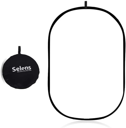 Selens 23.6x35.4in/60x90cm Oval Light Reflector Diffuser, Collapsible Soft Light Diffusion with Carrying Bag for Photo Studio Photography - size: 23x35inch/60x90cm with carrying bag