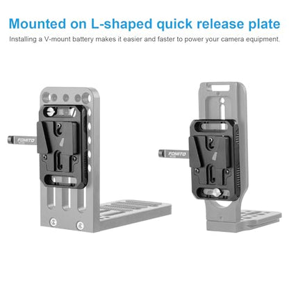 FOMITO V-Mount V-Lock Base Station Quick Release Plate VK-03 Black - color: VK03