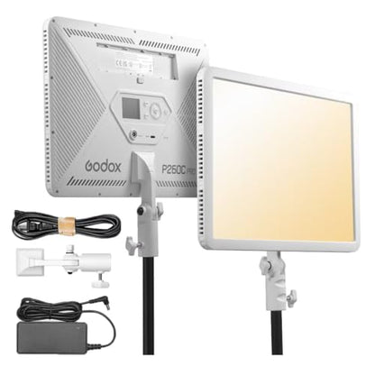 Godox P260C Pro LED Video Panel Light 45W Bi-Color 2800K- 6500K with NFC Automatic Pairing and APP Control