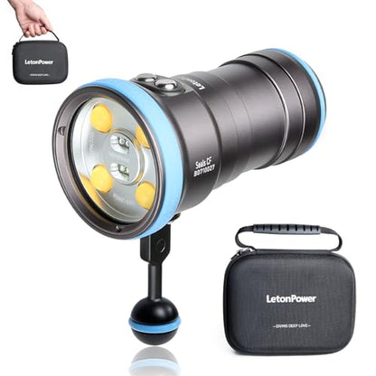Seal CF 6000 Lumen Dive Light for Underwater Photography, 100m Underwater Video Light 96 CRI with 120 Degree Wide Beam Angle Scuba Flashlight for Professional Dive Photography Fill Light - size: Seal CF