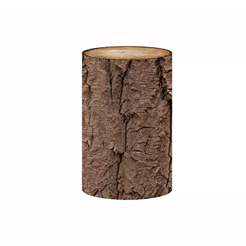 Vintage Wood Pedestal Covers for Birthday Party Decoration Wood Grainy Texture Plinth Cover Wedding Baby Shower Photography Baptism Communion Cylinder Cover Props NO-230-D40H90 - color: Plinth/Cylinder Cover, size: D40cmH90cm