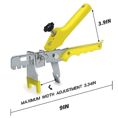 DGSL Tile Leveling System with Plier - 1200-Piece Spacers Clips and 300-Piece Reusable Wedges Tools Set for Stone Installation 1/16 Inch - size: 1/16 Inch * 1200 Spacers