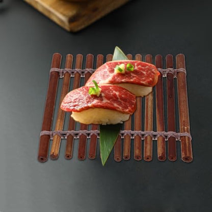 KESYOO Japanese Sushi Plate Decor 13X13Cm Sashimi Serving Tray Food Photography Backdrop Seafood Presentation Ornament for Restaurant