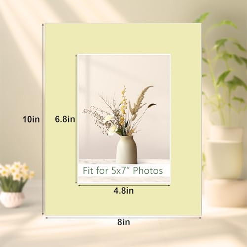 Egofine 14 Packs Picture Frame Mats, 8x10 Picture Mats for 5x7 Photos, Acid-Free Mixed Colors Pre-Cut Photo Board for Photos, Prints, Artworks - color: Mixed Color-8"x10" Pack of 14