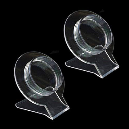 mollensiuer Jewelry Holder, 2 Pcs Clear Acrylic Bracelet Display Stand, Jewelry Organizer Rack, Transparent Shelf Shelves, Clear Jewelry Organizer