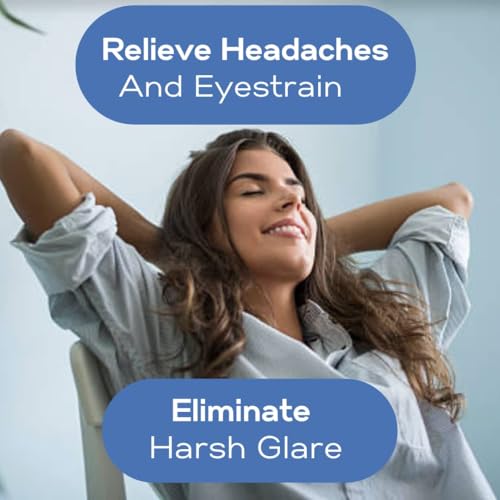 ShadeMAGIC - 4 Pack of Fluorescent Light Covers - 2x4 Film Insert for Ceiling Light Diffuser Panels - Sky Clouds - for Classrooms and Offices - Decorative Lighting (4)