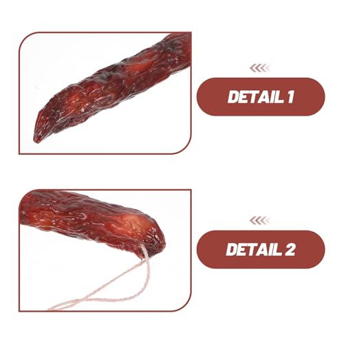 Fake Sausage Prop for Food Photography, Red Molded Cured Meat Model, Asian Delicacy Styling Prop for Restaurant Shop Layout Photography