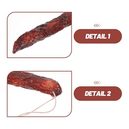 Fake Sausage Prop for Food Photography, Red Molded Cured Meat Model, Asian Delicacy Styling Prop for Restaurant Shop Layout Photography