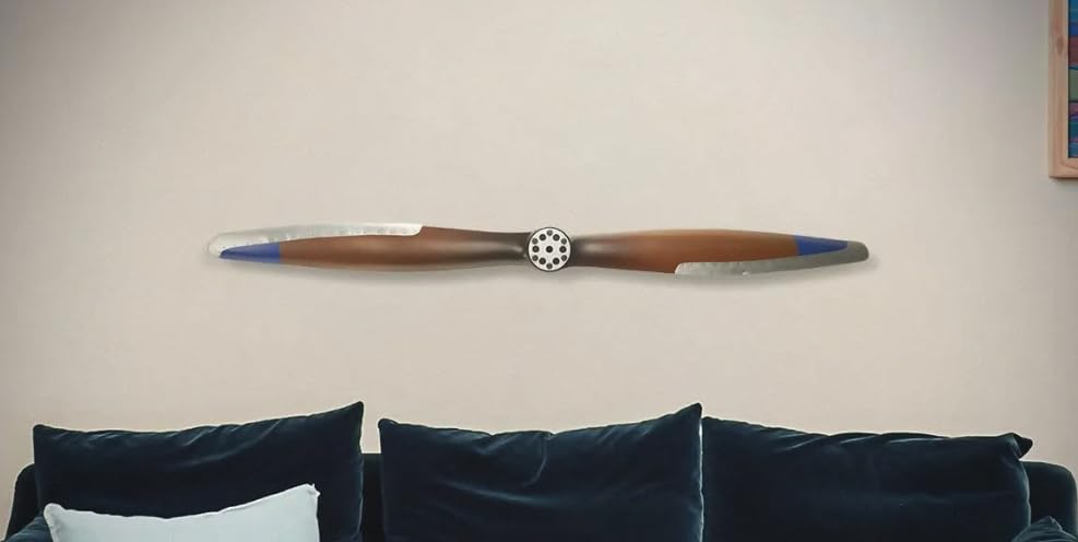 Sporty's Aviation Gifts Classic Wooden Propeller with Aluminum Edging, 6 Foot Length