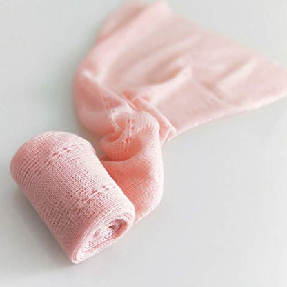 Newborn Baby Boy Girl Photography Props Bow Wrap, Posing Aid, Hat and Blanket Set of 4 Pcs - color: Light Pink