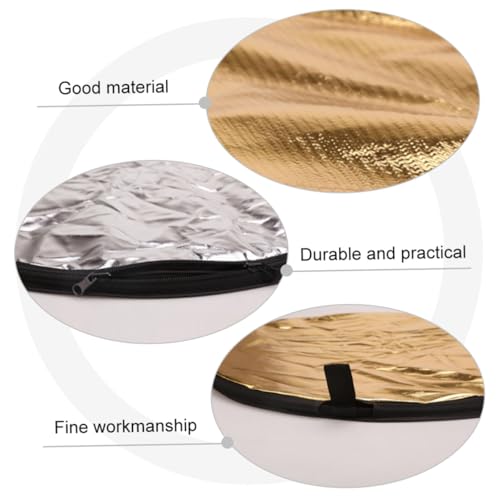 Zerodeko Foldable 60cm 5-in-1 Photography Reflective Board Portable Light Diffuser Reflector for Studio and Outdoor Photo Lighting