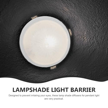 HOMSFOU 2Pcs Lamp Shade Diffusers 2.36In Round Fabric Light Diffuser Covers for Pendant Lights Spotlights Downlights and Chandeliers - Eye Protection and Dust Prevention - color: White, size: 2.3IN