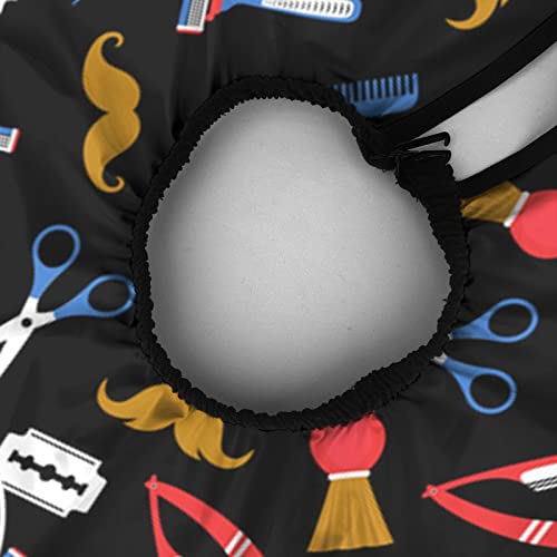 Custom Waterproof Barber Cape Personalized Text Barber Shop Salon Cape for Men Customized Hair Cutting Cape - color: Barber Shop Salon2