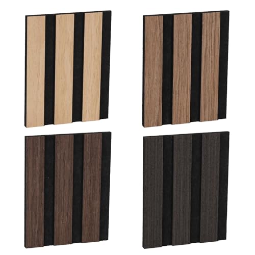 3D Acoustic Wall Panels for Appeal and Effective Noise Reduction, 4.7x6 inch Textured Acoustic Decorative Panel for Wall– 4 Color Sample Pack - size: Sample 4Pack-4.7x5.9 inch