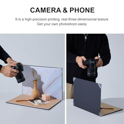 16x11.5 Inch Photo Backdrop Board, 8PCS Double Side Flat Lay Backdrop Paper, Sky Series Product Photography Backdrop Kit for Props, Food Jewelry Cosmetics, Small Content Creator Backdrops - color: 8pcs sky series