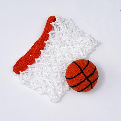 Zeroest Newborn Photography Outfits and Props Crochet Baby Basketball Hat Net Photo Prop Infant Boy Girl Photoshoot Knitted