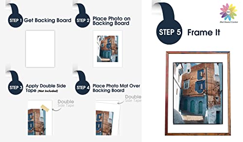 Mat Board Center, 10 Pack 18x24 White Backing Boards, Cardboard for Arts, Prints, Frames, Photos and More - size: 18x24