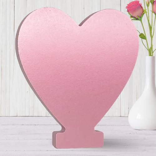 AOCEAN 6 Inch Pink Wood Letters Unfinished Wooden Letters for Wall MAGA Decorative Standing Letters Slices Sign Board for Crafts Christmas Decoration Home Party Projects (Love) - style: LOVE