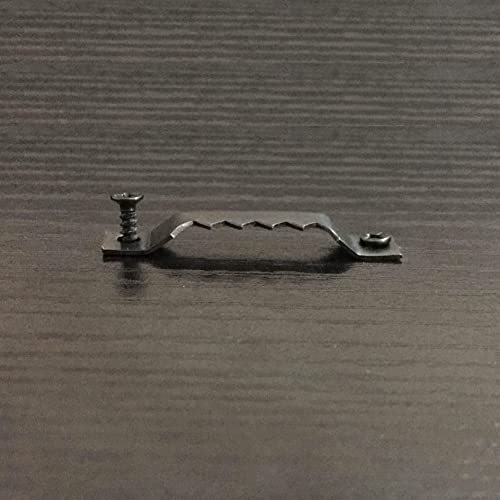 50 Pack Small Sawtooth Picture Hangers - Steel Picture Hanging Solutions with Screws, for Hanging Clock Paintings Artwork Frame Hooks (Black) - color: Small Black-50 Pack