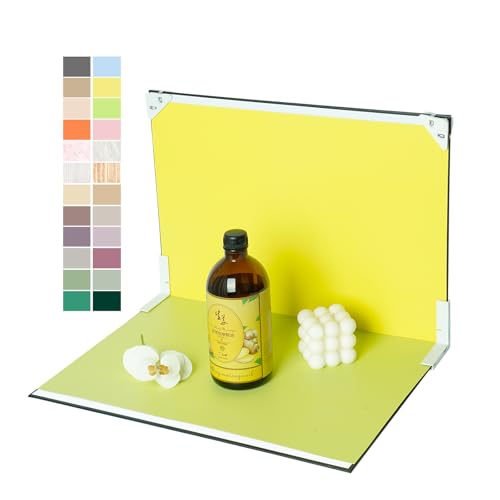 Photo Backdrop Small Product Photography: 12pcs/24color Tabletop Paper Background Set for Food Jewelry Picture - Mini Photo Studio Kit for Online Seller,Content Creator.(16.5x11.7inch Boards) - color: light