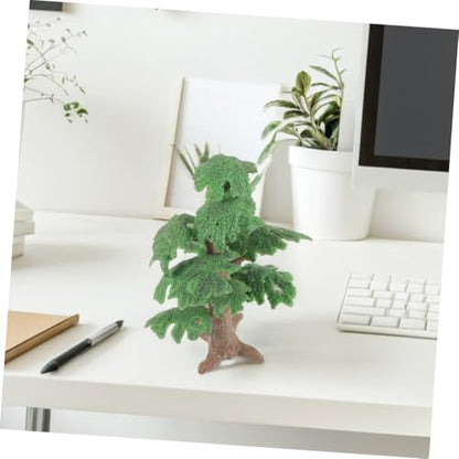 2pcs Fake Model Trees Micro Landscape Decoration for Table and Indoor Styling Versatile Simulation Props for Home and Office Decor