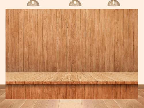 10x7ft Fabric Smooth Light Wood Panel Backdrop Clean Table Surface Texture Background for Modern Product Displays Party Decorations Banner Photo Booth Props Tapestry - size: 10X7ft