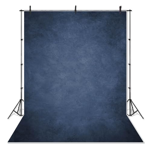Mocsicka Beige Photography Backdrops Cream Colour Light Tan Texture Abstract Photo Backdrop Vintage Headshot Portrait Background for Photography Studio Props (Dark Blue, 6x8ft) - color: Dark Blue, size: 6x8ft