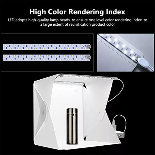 Photo Studio Light Box Mini Portable Photography Lighting Tent Soft Box Shooting Tent 6 Backdrops Led Kit