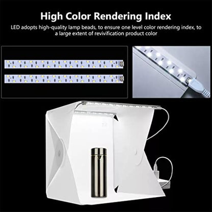 Photo Studio Light Box Mini Portable Photography Lighting Tent Soft Box Shooting Tent 6 Backdrops Led Kit