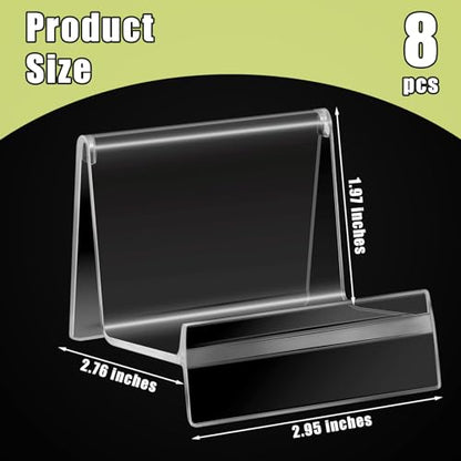 Weysat Purse Display Stand Clear Acrylic Handbag Stand Jewelry Wallet Displays Holder Organizer Acrylic Purse Rack for Closet