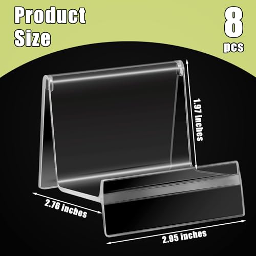 Weysat Purse Display Stand Clear Acrylic Handbag Stand Jewelry Wallet Displays Holder Organizer Acrylic Purse Rack for Closet