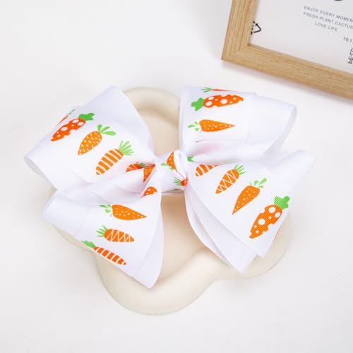 Baby Girls Carrot Hair Clips Pin Easter Bunny HairClips Carrot Hair Barrettes Pin JHE27 (Big Bow) - color: Big Bow