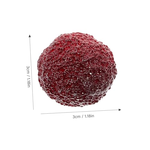 6Pcs Simulation Waxberries Realistic Fake Fruit Decorations for Party Table Decor Home Kitchen Simulated Waxberries Props for Photography and Event Styling