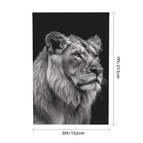 Gray Lion Backdrop Background for Photography 5x7ft Photobooth Professional Photo Backdrop Curtains Video Photography Studio Photo Backgrounds Banner Booth Background Screen Parties - color: Gray Lion