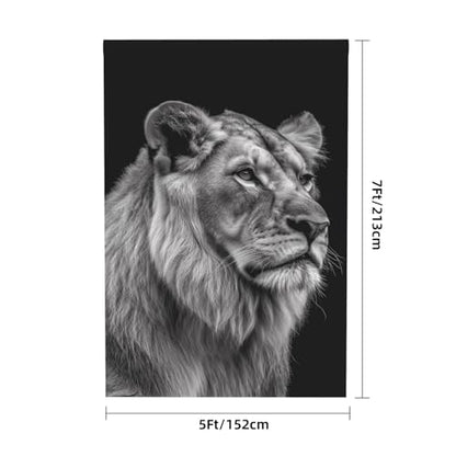 Gray Lion Backdrop Background for Photography 5x7ft Photobooth Professional Photo Backdrop Curtains Video Photography Studio Photo Backgrounds Banner Booth Background Screen Parties - color: Gray Lion