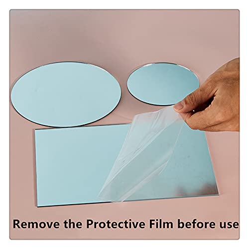 Acrylic Mirror Product Photography Props Mirror Set Photo Background Photoshoot Props Reflective Display Sheet(7Pcs)
