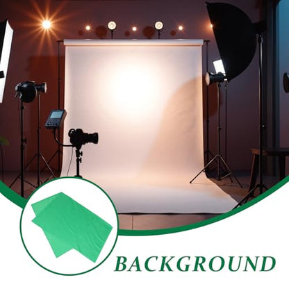 Homoyoyo Chroma Key Backdrop 3x2ft Photo Green Backdrop Fabric for Video Streaming Photography Live Streaming Background Sheet for Studio Use