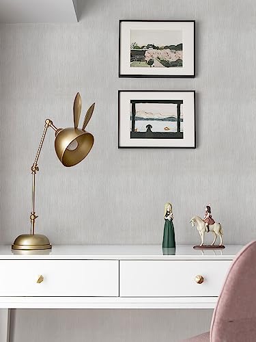Heroad Peel and Stick Wallpaper Wood Contact Paper Wood Wallpaper Light Grey Wood Grain Contact Paper Thicken Textured for Cabinets and Drawers Countertops Waterproof Self Adhesive Vinyl 17.5" x 393" - color: Grey and Silver, size: 17.5" x 393"