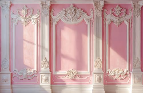 Kate Pink Interior Backdrops for Photography Classic Wall Photo Backdrop European Style Photo Studio Props, 10x6.5ft - size: 10x6.5ft