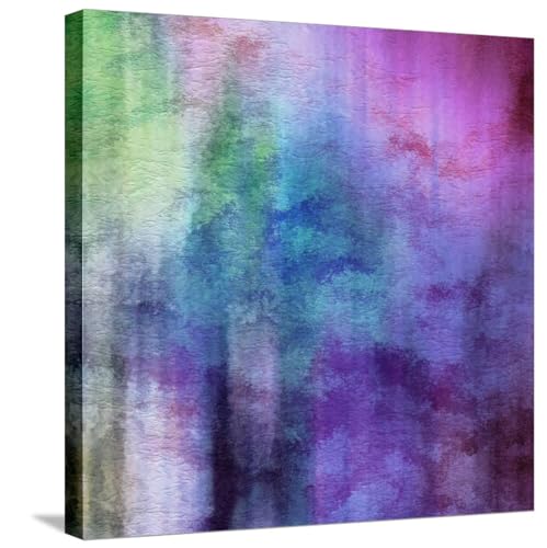 ART.COM Stretched Canvas Print Art Abstract Watercolor Background On Paper Texture In Light Violet And Pink Colors by Irina QQQ, 24" x 24" - color: Stretched Canvas, size: 24L" x 24W", style: Wrapped Canvas