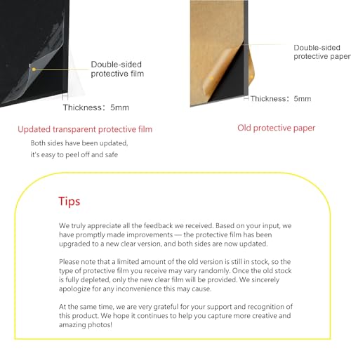 Meking Product Photography Backdrops, Black Double Sided Matte and Reflective Background for Food,Makeup, Jewelry and Other Small Product,2PCS 15.7x11.8in Photo Backdrop Boards with 2PCS Bracket