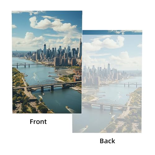 Penthouse Backdrop Background for Photography 5x7ft Photobooth Professional Photo Backdrop Curtains Video Photography Studio Photo Backgrounds Banner Booth Background Screen Parties - color: Penthouse View Over New York Manhattan