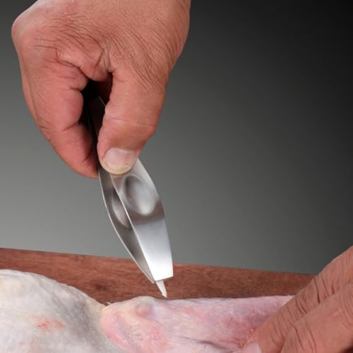 Hemobllo Stainless Steel Fish Bone Tweezers Precision Tweezers Tool for Removing Fish Bones Portable Seafood Styling Utensil for Cooking and Food Preparation