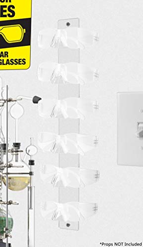 Marketing Holders 2 Pack Sunglasses Holder 6 Pair Wall Mount with Hardware Retail Stores Pharmacies Supermarkets Gift Shops Beach Wear and Bait Shops Lightweight Easy Access Clear Acrylic - size: 6 Tier
