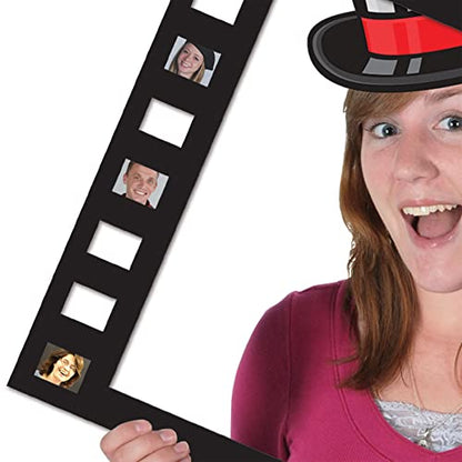 Beistle Black 5 Piece Filmstrip Photo Fun Frames, 12"